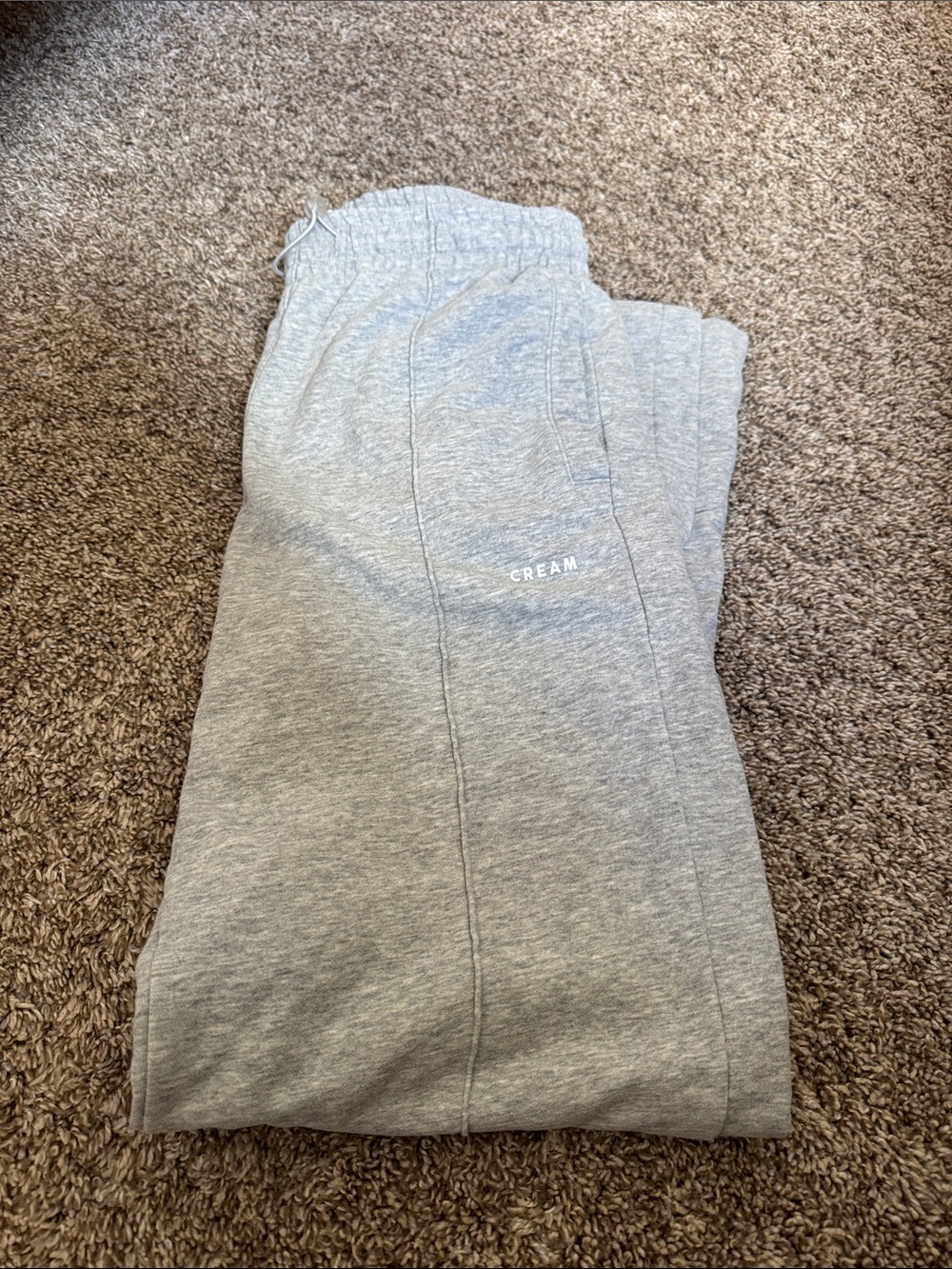 Cream Yoga Paige Wide Leg Pant